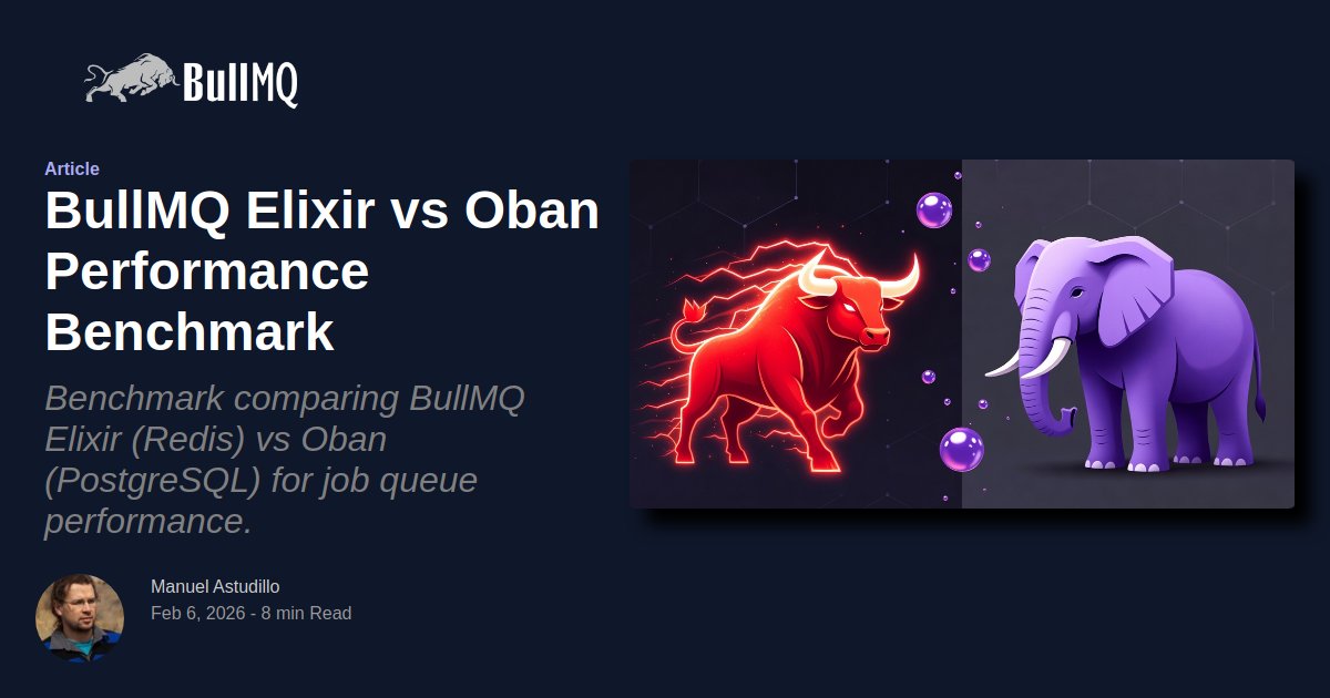 Elixir Vs Go. Performance BullMQ Elixir vs Oban Performance Benchmark | BullMQ